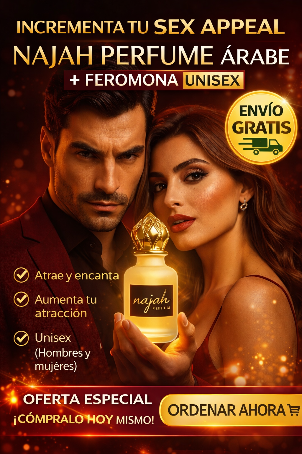 najah perfume arabe con feromona unisex