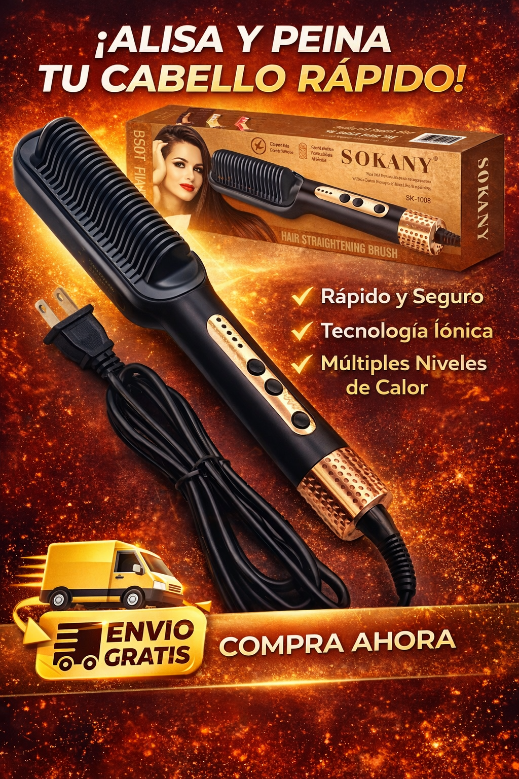 cepillo alisador sokany