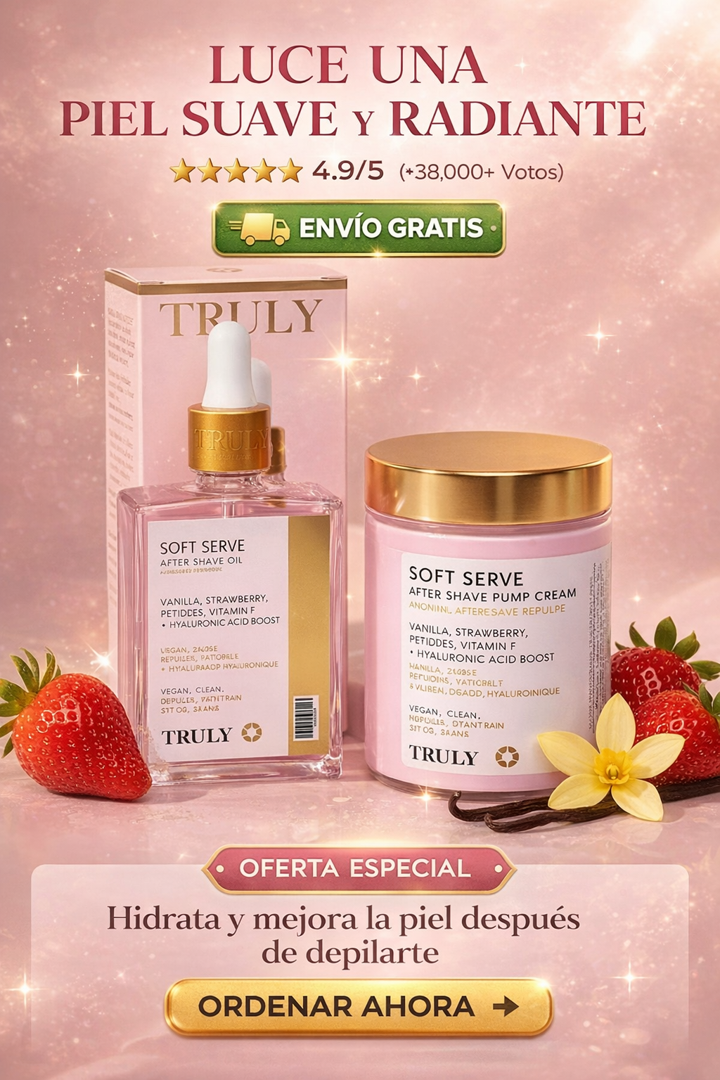 2 X 1: TRULY CREMA + TRULY SERUM FRESA
