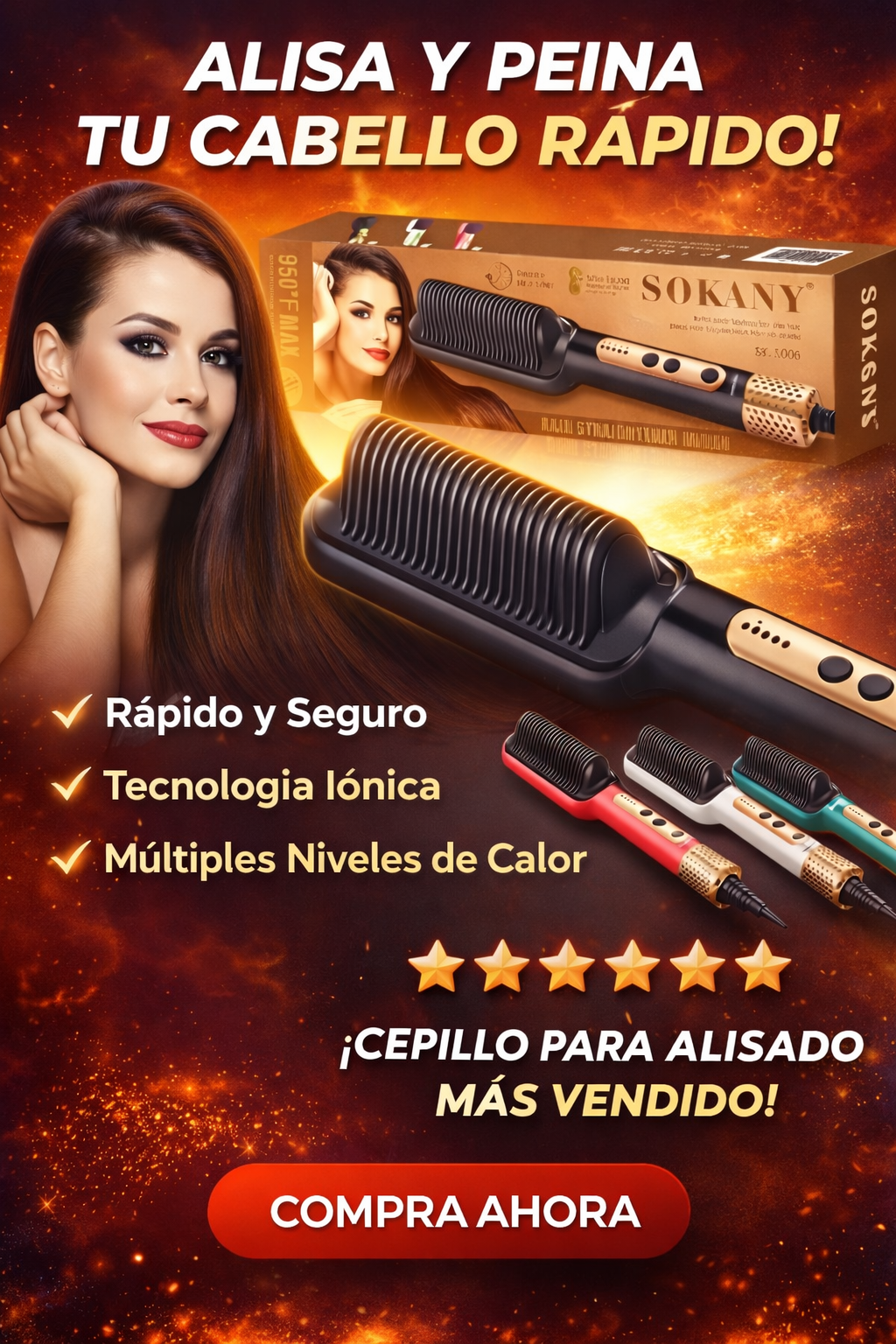 cepillo alisador sokany